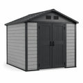Abri de jardin en plastique gris foncé 3.5x2.3x2.4m