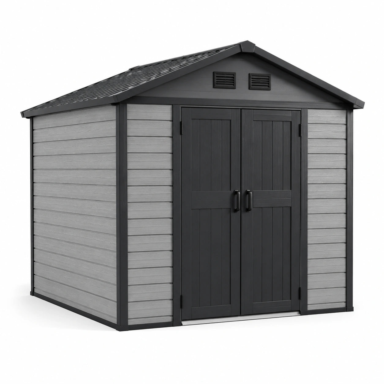 Abri de jardin en plastique gris foncé 3.5x2.3x2.4m