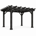 Pergola en bois noir 300x400cm
