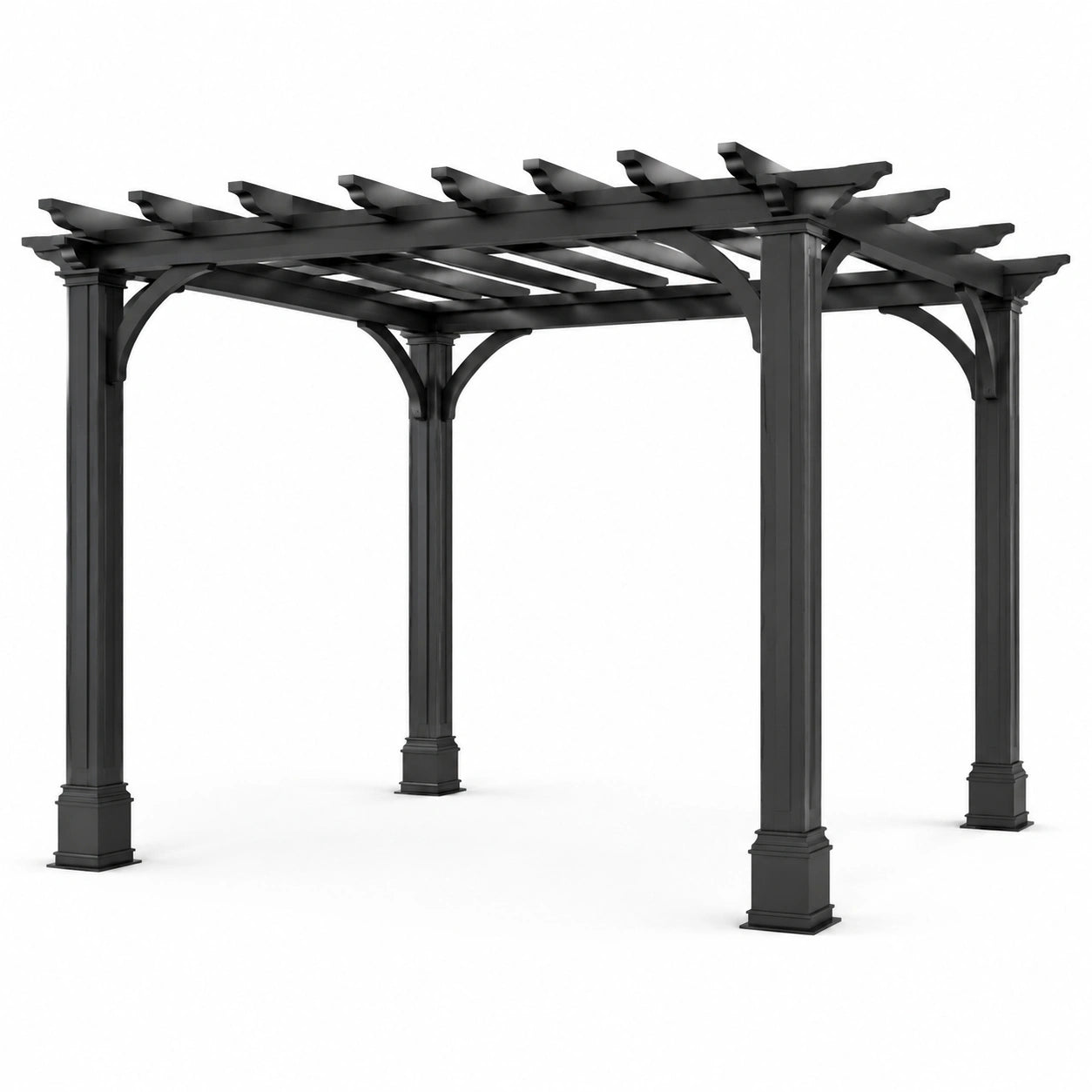 Pergola en métal noir 300x300 cm