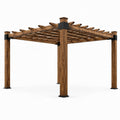 Pergola carrée en bois avec connecteurs en métal 300 x 300 cm