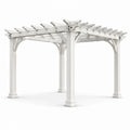 Pergola carrée en PVC blanc 3m x 3m