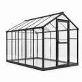Serre en aluminium avec panneaux en polycarbonate transparent 4mm