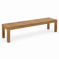 Banc en bois de teck pour extérieur 180x35x45 cm