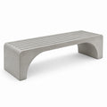 Banc extérieur en béton gris 180x40x45cm